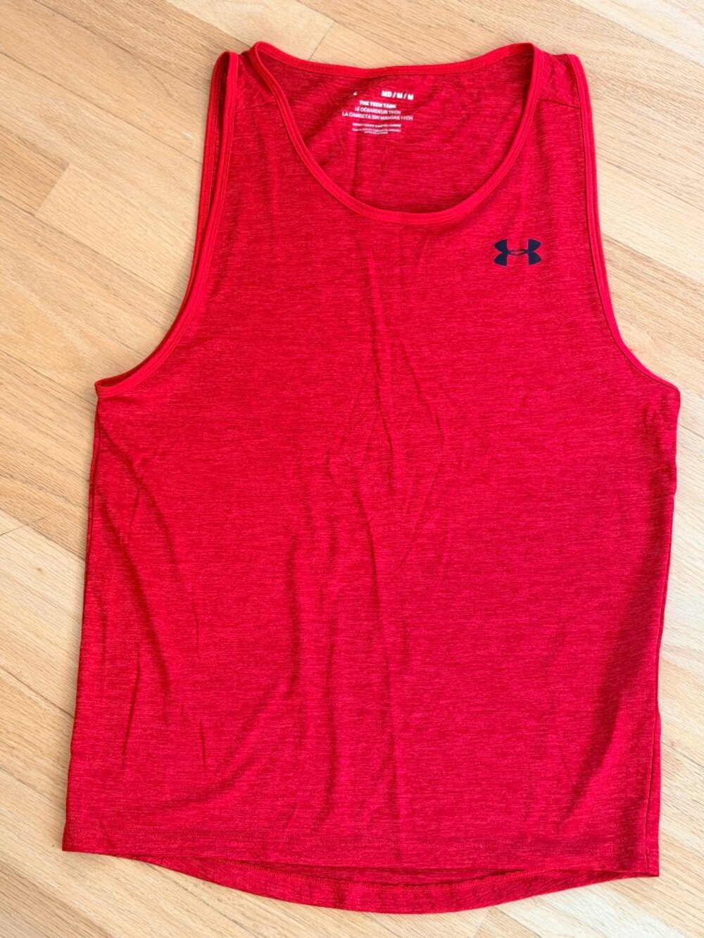 Under Armour Men's Tech 2.0 Tank Top - Red Heather - Size Medium
